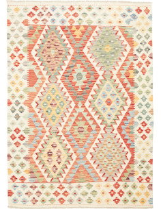 Kilim 129x186 Cm Kilim Afghanistan Hand-carded Wool (warp: