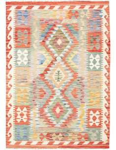 Kilim 124x175 Cm Kilim, Afghanistan, Hand-carded Wool (warp: