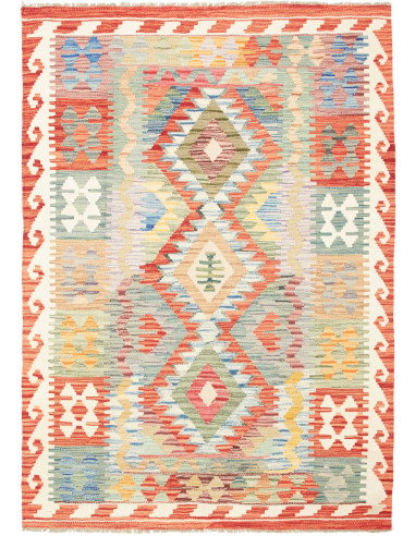 Kilim 124x175 Cm Kilim, Afghanistan, Hand-carded Wool (warp: