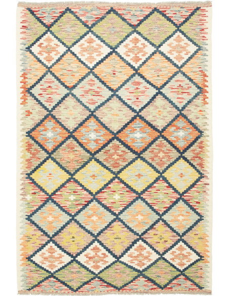 Kilim 125x188 Cm Kilim, Afghanistan, Hand-carded Wool (warp:
