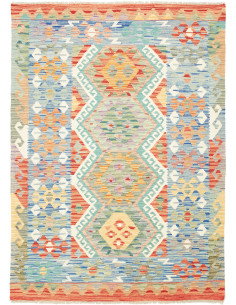 Kilim 133x182 Cm Kilim Afghan, Hand-carded Wool (warp: