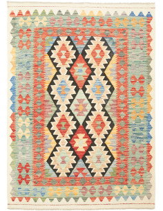 Kilim 132x181 Cm Kilim, Afghanistan, Hand-carded Wool (warp: