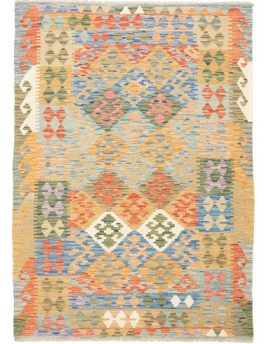 Kilim 128x178 Cm Kilim Afghanistan Hand-carded Wool Cotton