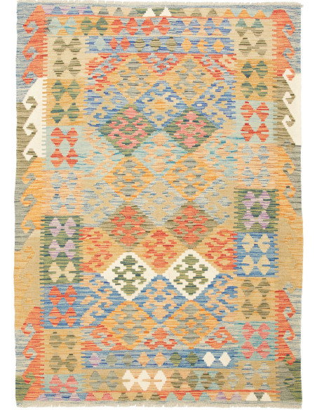 Kilim 128x178 Cm Kilim Afghanistan Hand-carded Wool Cotton