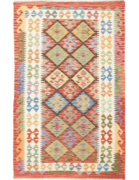 Kilim 125x200 Cm Kilim, Afghanistan, Lana Cardata A Mano