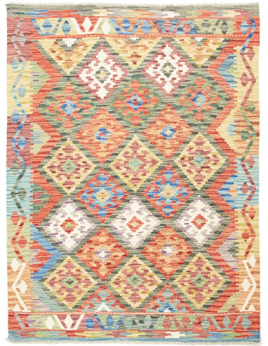 Kilim 130x173 Cm Kilim, Afghanistan, Lana Cardata A Mano