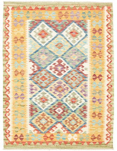 Kilim 128x169 Cm Kilim Afghanistan Hand-carded Wool