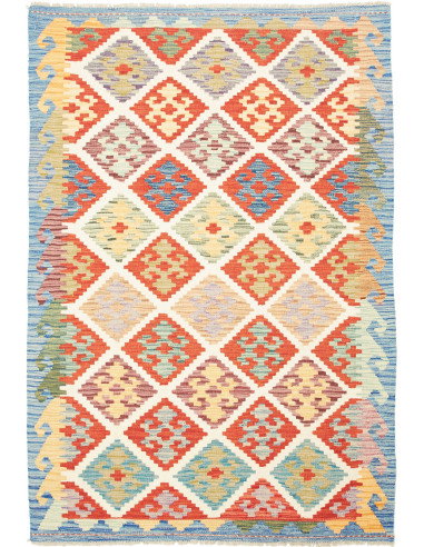 Kilim 126x186 Cm Kilim, Afghanistan, Hand-carded Wool
