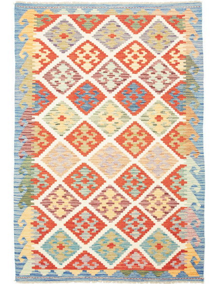 Kilim 126x186 Cm Kilim, Afghanistan, Hand-carded Wool