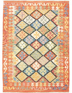 Kilim 133x181 Cm Kilim Afghanistan Hand-carded Wool
