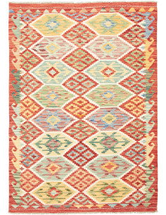 Kilim 125x178 Cm Kilim, Afghanistan, Hand-carded Wool