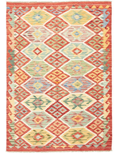Kilim 125x178 Cm Kilim, Afghanistan, Lana Cardata A Mano