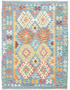Kilim 130x176 Cm Kilim, Afghanistan, Lana Cardata A Mano