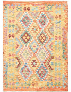 Kilim 128x177 Cm Kilim Afghan Hand-carded Wool, Cotton Warp,