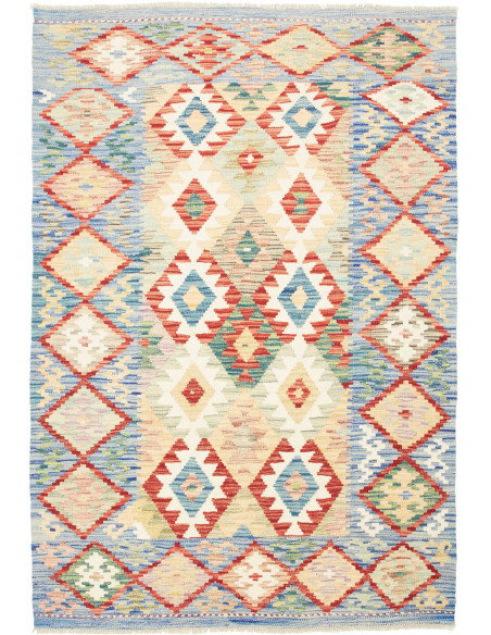Kilim 124x179 Cm Kilim Afghanistan Lana Cardata A Mano