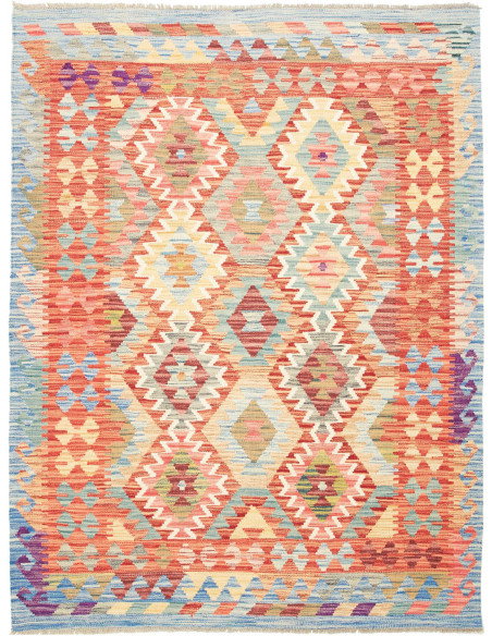 Kilim 138x182 Cm Kilim, Afghanistan, Lana Cardata A Mano,
