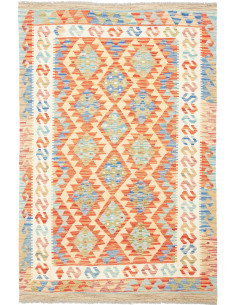 Kilim 124x182 Cm Kilim Afghanistan Hand-carded Wool Cotton