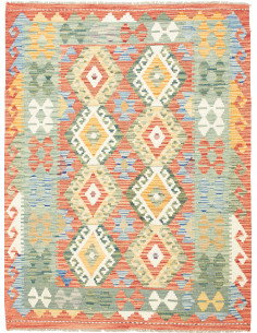 Kilim 128x167 Cm Kilim Afghanistan Lana Cardata A Mano