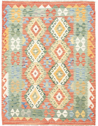 Kilim 128x167 Cm Kilim Afghanistan Lana Cardata A Mano