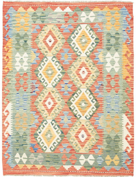 Kilim 128x167 Cm Kilim Afghanistan Lana Cardata A Mano