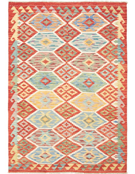 Kilim 125x182 Cm Kilim Afghanistan Lana Cardata A Mano