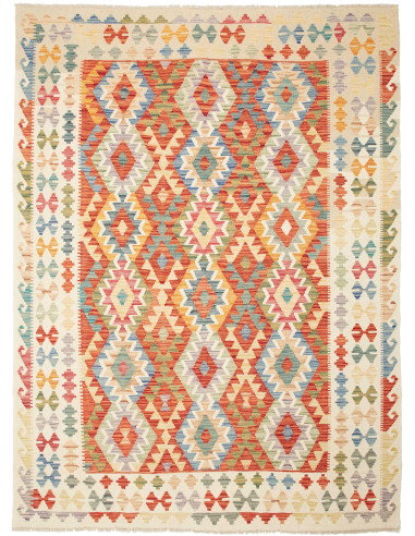 Kilim 177x236 Cm Kilim Afghanistan Lana Cardata A Mano