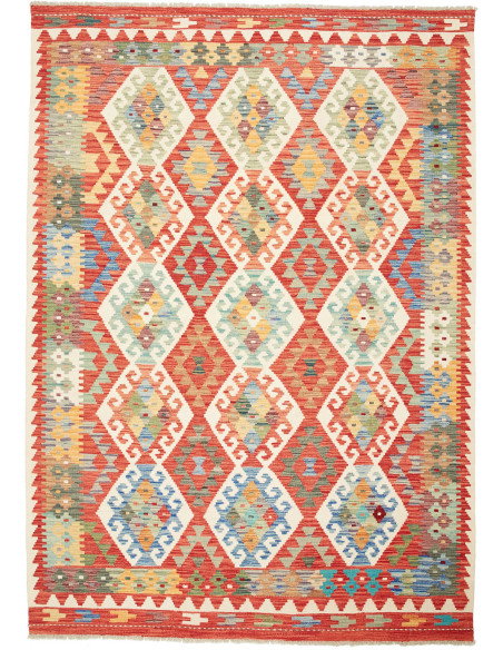 Kilim 176x248 Cm Kilim Afghanistan, Hand-carded Wool, Cotton