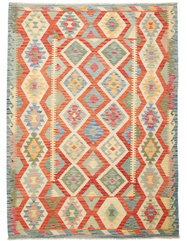 Kilim 174x239 Cm Kilim, Afghanistan, Hand-carded Wool, 0.3
