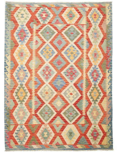 Kilim 174x239 Cm Kilim, Afghanistan, Hand-carded Wool, 0.3