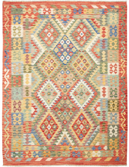 Kilim 183x243 Cm Kilim Afghanistan Hand-carded Wool