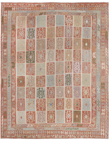 Kilim 404x496 Cm Kilim Afghanistan, Lana Cardata A Mano