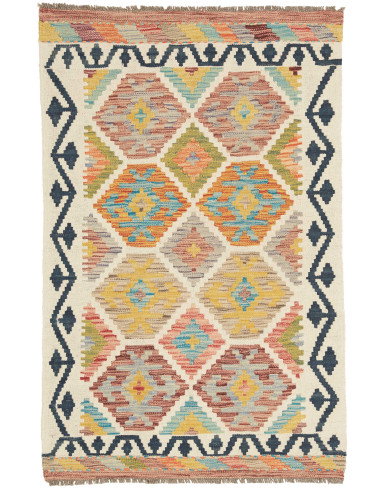 Kilim 80x124 Cm Kilim Afghanistan Hand-carded Wool (warp: