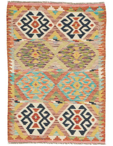 Kilim 82x119 Cm Kilim, Afghanistan, Lana Cardata A Mano