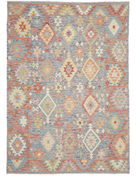 Kilim 172x240 Cm Kilim, Afghanistan, Hand-carded Wool,