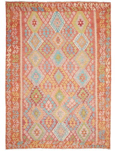 Kilim 204x288 Cm Kilim Afghanistan, Lana Cardata A Mano,