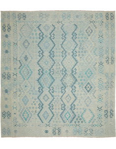 Kilim 263x289 Cm Kilim, Afghanistan, Lana Cardata A Mano,