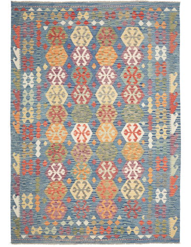 Kilim 206x298 Cm Kilim, Afghanistan, Hand-carded Wool (warp: