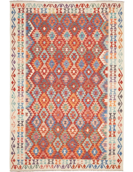 Kilim 204x300 Cm Kilim, Afghanistan, Hand-carded Wool,