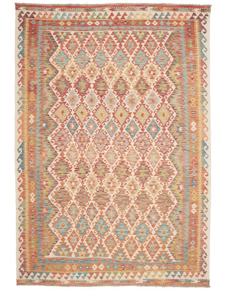 Kilim 208x302 Cm Kilim, Afghanistan, Hand-carded Wool