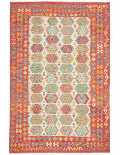 Kilim 202x308 Cm Kilim, Afghanistan, Hand-carded Wool,