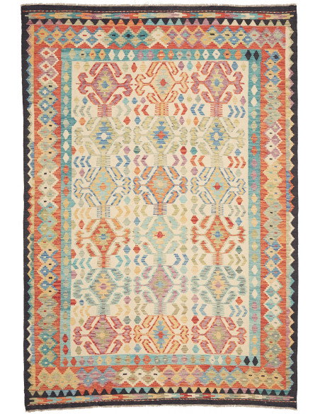 Kilim 203x294 Cm Kilim Afghanistan Lana Cardata A Mano