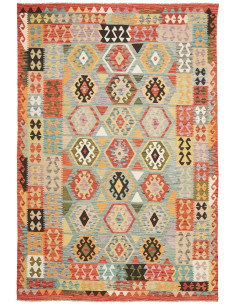 Kilim 209x315 Cm Kilim, Afghanistan, Lana Cardata A Mano,