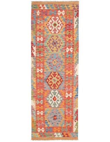 Kilim 82x245 Cm Kilim Afghanistan, Hand-carded Wool, Cotton