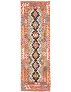 Kilim 79x243 Cm Kilim, Afghanistan, Lana Cardata A Mano,