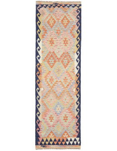 Kilim 77x250 Cm Kilim, Afghanistan, Hand-carded Wool, Cotton