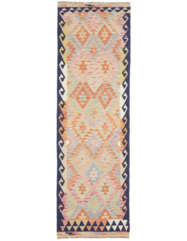 Kilim 77x250 Cm Kilim, Afghanistan, Hand-carded Wool, Cotton