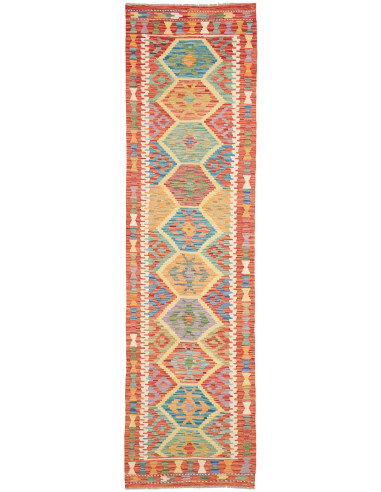 Kilim 78x294 Cm Kilim Afghanistan Lana Cardata A Mano Cotone