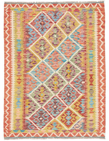 Kilim 102x140 Cm Kilim, Afghanistan, Hand-carded Wool (warp: