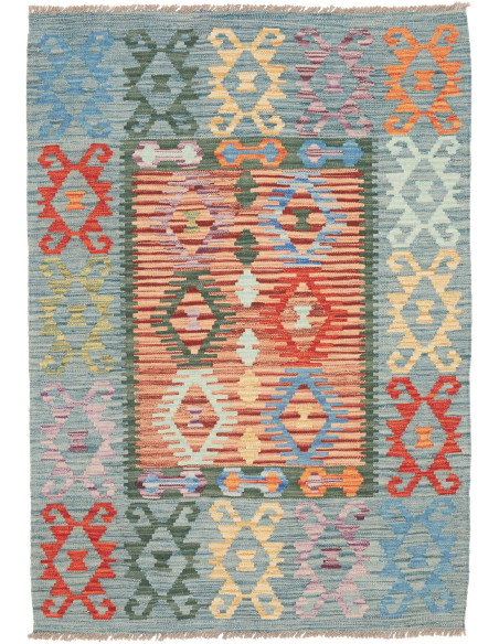 Kilim 104x148 Cm Kilim Afghanistan Hand-carded Wool (warp: