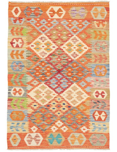 Kilim 102x148 Cm Kilim Afghan. Material: Hand-carded Wool